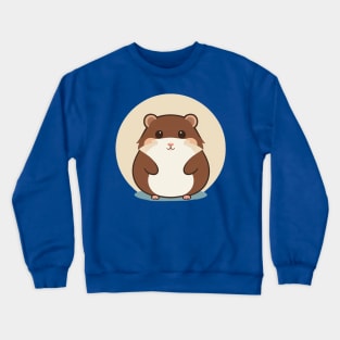 Cute little happy hamster Crewneck Sweatshirt